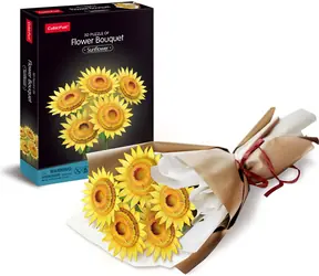 CubicFun 3D-Puzzle Sonnenblumenstrauß / 209 Teile / 25 × 31,6 × 28,2 cm