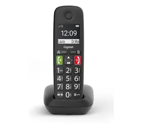 Gigaset E290 schwarz / Schnurloses Telefon