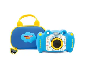 EasyPix KiddyPix Blizz blau / Digitale Kinderkamera / Mit Tasche