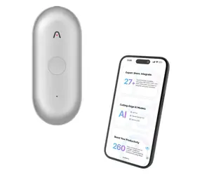 PLAUD Note Pin S silber / Diktiergerät / Speicherkapazität 64 GB / Akkulaufzeit 20 Stunden / Bluetooth / USB / WLAN