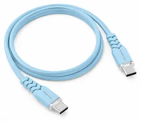 Powerton Energy PASTEL EDITION blau / Kabel / USB-C - USB-C / 60 W / PD / 1 m / Silikon