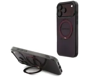 Mercedes AMG Double Layer Urban Line bordeauxrot / Rückseite / MagSafe / mit Ständer / für iPhone 18 Pro Max, 17 Pro Max