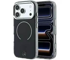 Mercedes Double Layer Iconic Logo schwarz / Rückseite / MagSafe / für iPhone 18 Pro Max / 17 Pro Max