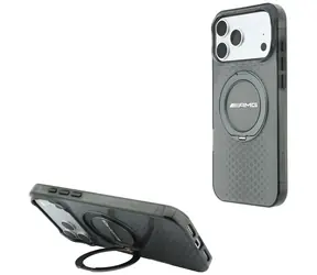 Mercedes AMG IML Doppelschicht Urban Line Ringständer MagSafe grau / Rückseite / iPhone 18 Pro Max, 17 Pro Max