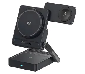 Baseus PicoGo AF21 schwarz / Ladegerät / Kabellos / 3-in-1 / Qi2.2 / 35 W