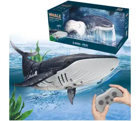 SPARKYS R Wal mit Wasserfontäne, schwarz / Spielzeug / Wassereffekte / Fernbedienung / ab 3 Jahren