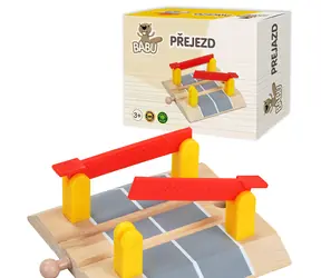 SPARKYS BABU Eisenbahnen Kreuzung / 11 cm / Holz / ab 3 Jahren