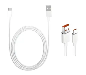 Original XIAOMI USB-C-Datenkabel, weiß / Datenkabel / USB-C / 4 A / 1 m / Großpackung