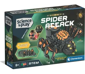 Clementoni Science&Play Robotics: Spinnenangriff / Roboterbausatz / MINT