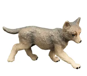 SPARKYS BALULU Grauwolf-Jungtier-Figur / Tierfigur / Kunststoff