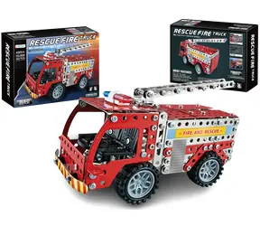 SPARKYS Metallbausatz Feuerwehrauto / 292 Teile / Metall und Kunststoff / ab 6 Jahren