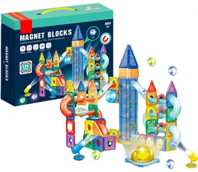 SPARKYS Magnetisches Leuchtbauset / 134 Teile / LED-Beleuchtung / ab 3 Jahren