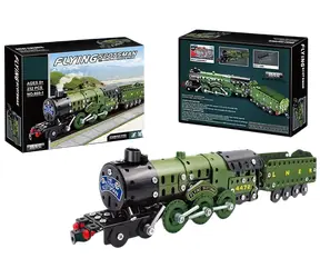 SPARKYS Metallbausatz Dampflokomotive / 340 Teile / ab 6 Jahren