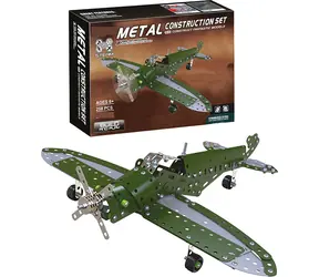 SPARKYS Metallbausatz Militärflugzeug / 258 Teile / ab 6 Jahren