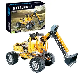 SPARKYS Metallbausatz Radbagger / 256 Teile / Metall / ab 6 Jahren