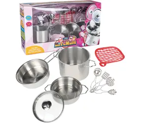 SPARKYS Metalltopf-Set mit Zubehör / Metall / 11-teilig / ab 3 Jahren