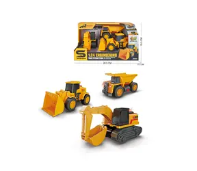 PLEJO Baumaschinen mit Sound / 3 Stück / Soundeffekte / Batterien enthalten / ab 3 Jahren