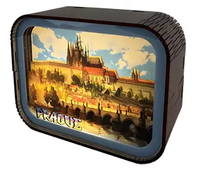 2KIDS TOYS Puzzle-Lampe Prag Karlsbrücke und Hradschan / LED-Beleuchtung / USB / ab 14 Jahren