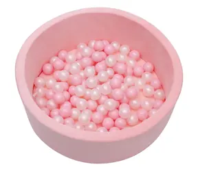 2KIDS TOYS Trockenes Bällebad rosa / Bällebad für Kinder / 121 Bälle / ab 6 Monaten