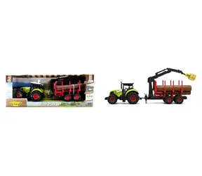 PLEJO Traktor mit Sound und Pritsche / Abnehmbare Pritsche / 3x AG13 / ab 3 Jahren