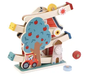 2KIDS TOYS Kugelbahn Bauernhof / Holz, Metall / 4-teilig / ab 18 Monaten