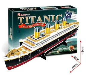 CubicFun 3D-Puzzle Titanic / 35 Teile / 30 x 22 x 2,2 cm