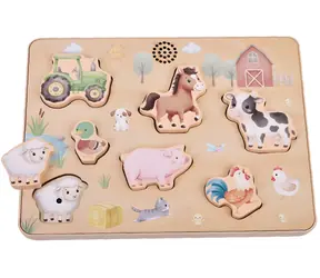 2Kids Toys Bauernhof-Geräuschpuzzle / ab 1 Jahr / Holz