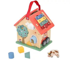2KIDS TOYS Multifunktionaler Einsetzer „Leben auf dem Bauernhof“ / Holz / ab 1 Jahr
