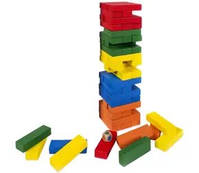 Albi Balance-Spielturm, farbig / 60 Teile / Holz / 2+ Spieler / ab 6 Jahren