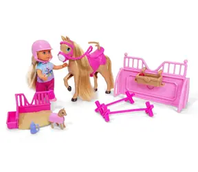 Simba Puppe Evička Pferdeclub / mit Pony / 12 cm / ab 3 Jahren