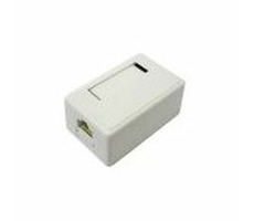 DATACOM Datensteckdose UTP CAT5E 1xRJ45 auf weißem Putz