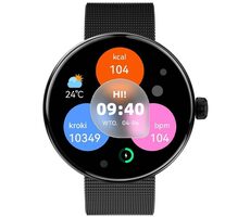 Forever ForeVive 5 SB-365 schwarz / Smartwatch / 1,3" / AMOLED / 360 × 360 Pixel / Bluetooth 5.0 / Android, iOS 