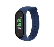 Forever SB-50 blau / Smart-Armband / Bluetooth 4.2 / Schrittzähler. Schlafüberwachung. Benachrichtigungen / Hält bis zu 7 Tage / IP67