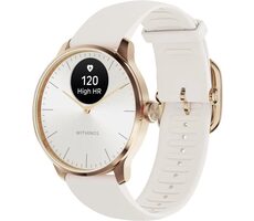 Withings Scanwatch Light 37 mm gold / Smartwatch / OLED 0,63" / 5ATM / GPS / BT / Akkulaufzeit bis zu 30 Tage