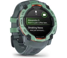 Garmin Instinct 3 AMOLED 50 mm neotropic mit Twilight-Armband / Smartwatch / GPS / BT / tägliches Aktivitätstracking / 10 ATM