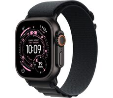 Apple Watch Ultra 3 (2025) GPS+Cellular 49 mm Schwarzes Titangehäuse - Black Alpine Traction (M) / 145-190 mm 
