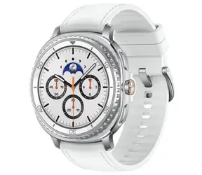 Ausgepackt - Samsung Galaxy Watch 8 Classic (46 mm) BT weiß / Smartwatch / AMOLED / WLAN / Bluetooth / GPS / Wear OS / ausgepackt