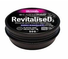 Arcadia EarthPro - RevitaliseD3 50g / Natürliche Mineralienmischung mit zusätzlichen Vitaminen für Reptilien