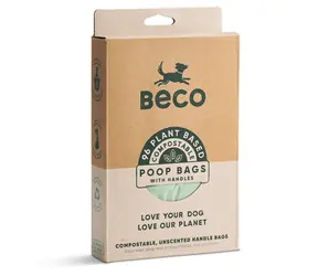 BeCoThings Beco Kotbeutel mit Griff kompostierbar - ökologisch 96 Stk