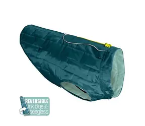 Kurgo Loft Wasserdichte Jacke für Hunde, Tintenblau/Seeglas, Größe - L