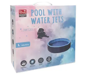 Dog Fantasy Pool mit Wasserdüsen 160x30 cm