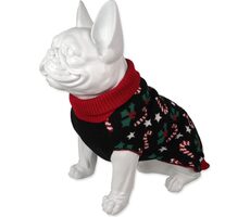 Dog Fantasy Pullover Wintermärchen Weihnachtsmotiv schwarz S