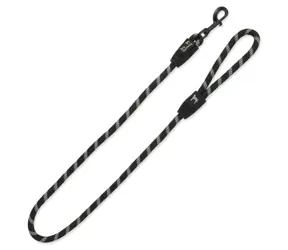 Dog Fantasy Seilleine L schwarz 1,3x120 cm