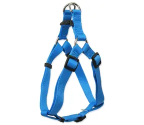 Dog Fantasy Geschirr Classic M blau 2x53-7 cm
