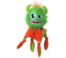 Dog Fantasy Toy - Monsters pelziges Quietschgeist mit Decke grün 28 cm