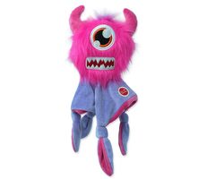 Dog Fantasy Toy - Monsters quietschendes pelziges Gespenst mit Decke rosa 28 cm