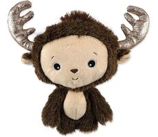 Hunde-Fantasiespielzeug - Monster-Huhn-Quietschtier mit Seilen und Knoten, Lila, 15 cm