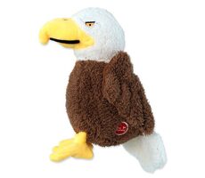 Hunde-Fantasiespielzeug - Recyceltes Spielzeug, schreiender Adler mit raschelnden Flügeln, 21 cm