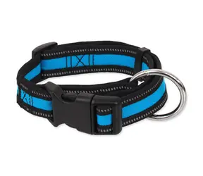 Dog Fantasy Halsband Neopren L blau 3,2x39-60cm