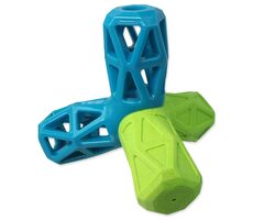 Dog Fantasy Toy - geometrischer Quietscher blau-grün 12,9x1,2x10,2cm
